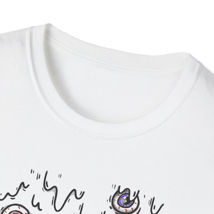 I See You Creepy Eyes Halloween T-Shirt - funny t-shirt by Cheeky Business