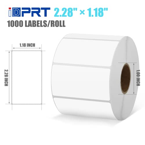 iDPRT 2.28” × 1.18” Multi-Purpose Direct Thermal Label (White/Pink/Blue)