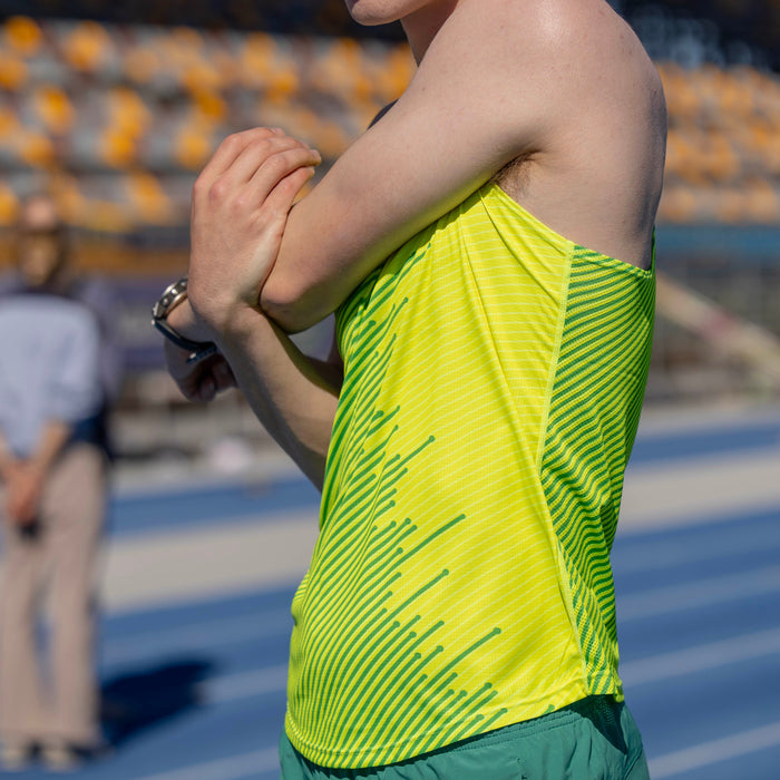 boys running singlet