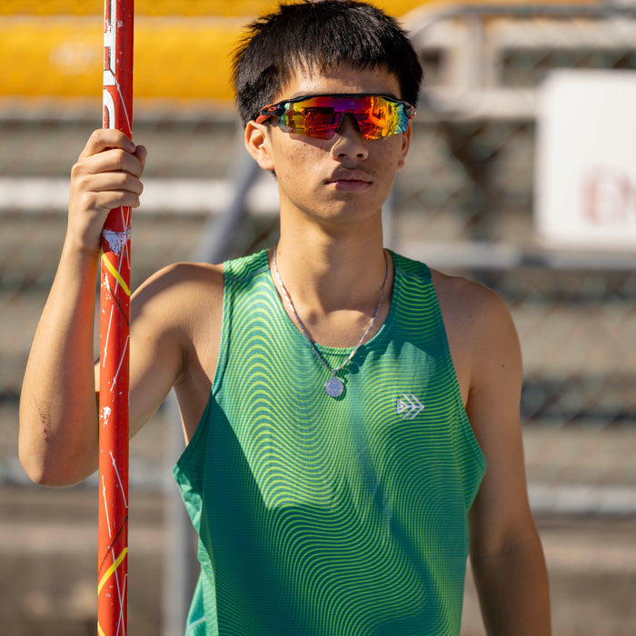 boys running singlet