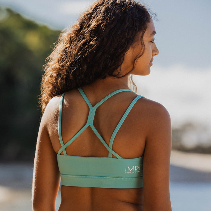 IMPI Cross Train Crop - Blue Green