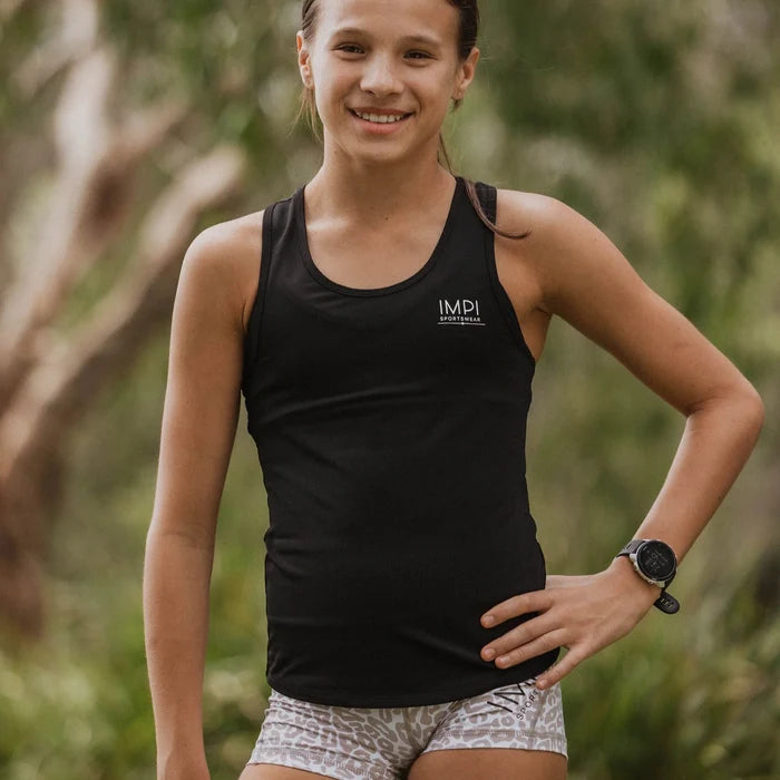 IMPI Fitted Running Singlet -  Black