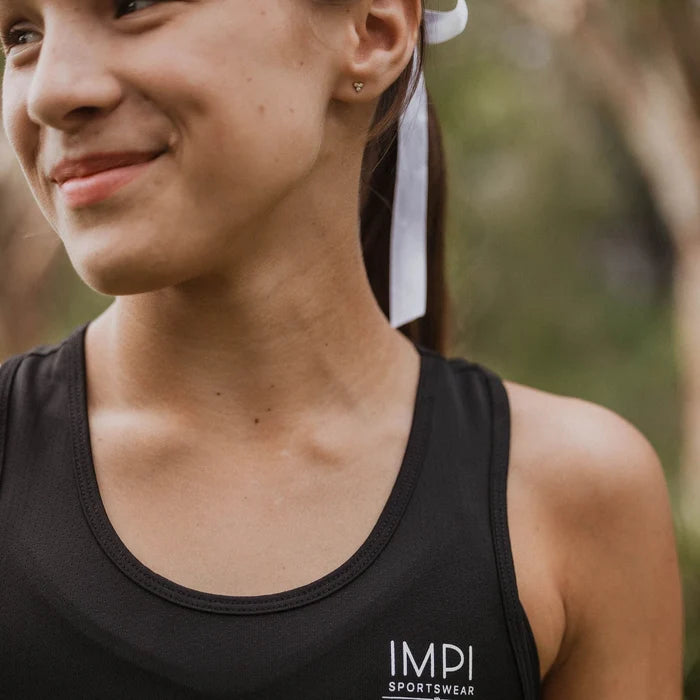 IMPI Fitted Running Singlet -  Black