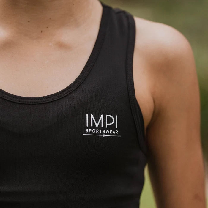 IMPI Fitted Running Singlet -  Black