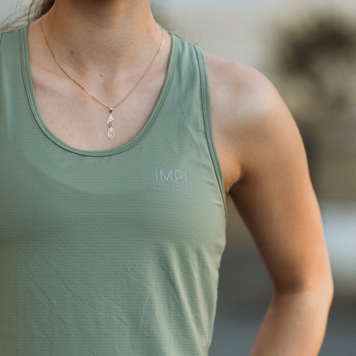 IMPI Fitted Singlet - Green Tea