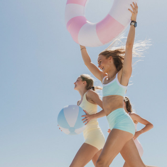 girls aqua bike shorts