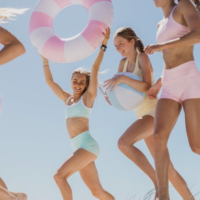 girls aqua bike shorts