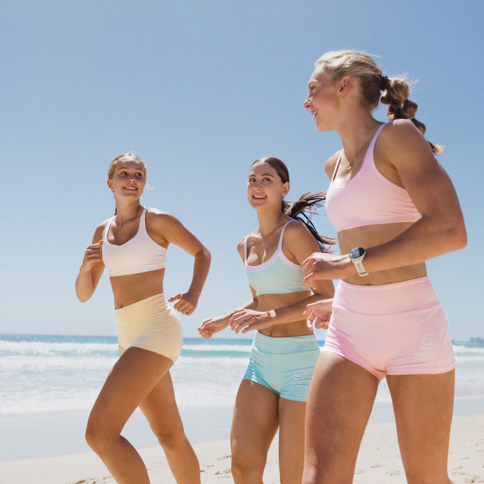 girls aqua bike shorts