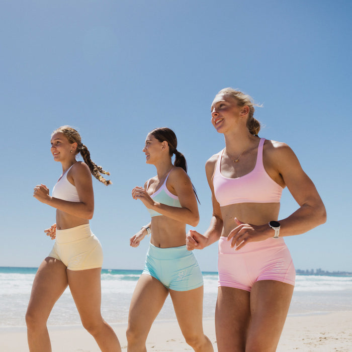 girls aqua bike shorts
