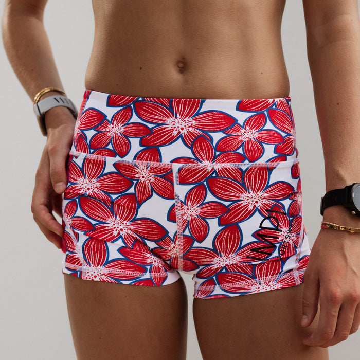 IMPI High Waist Bike Shorts - Petal Pop