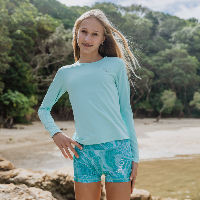 mint long sleeve running top