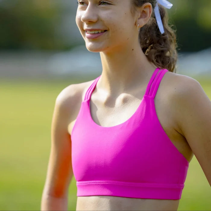 IMPI Running 6 Strap Bra Top - Hot Pink