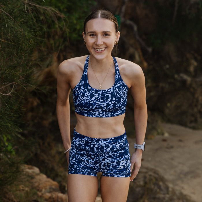 IMPI Running Loop Bra Top- Rose Shadow