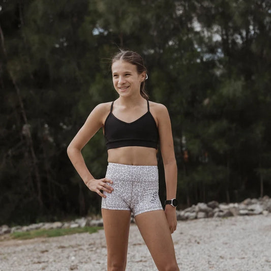 black sports bra