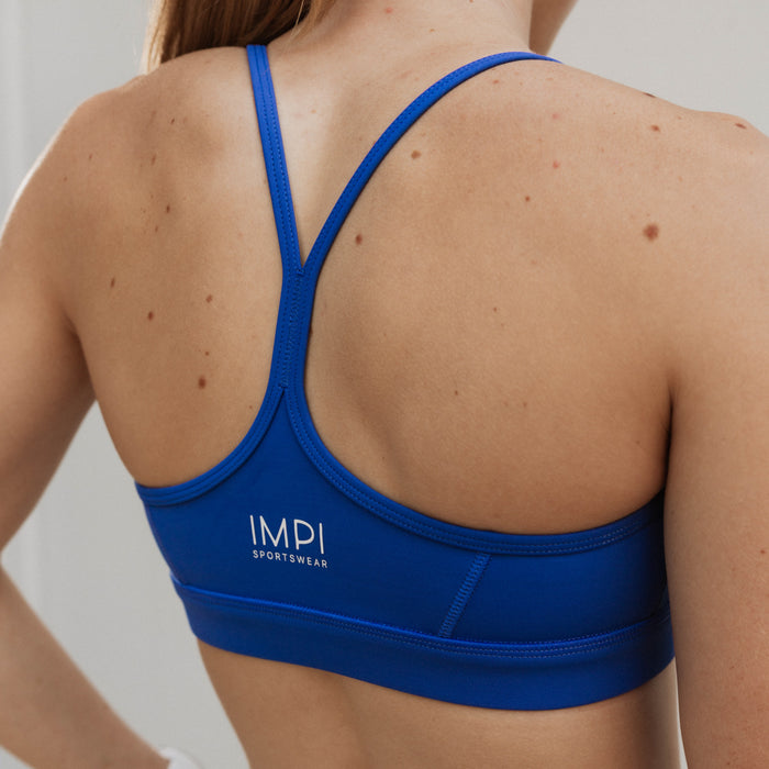 girls blue sports bra