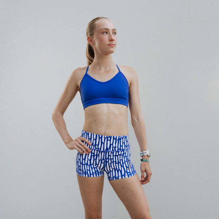 girls blue sports bra