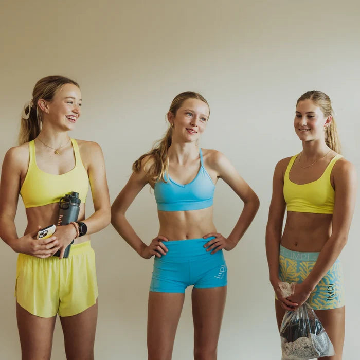 IMPI V-Neck Sports Crop - Sky Blue