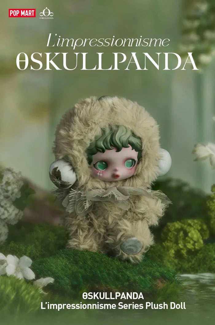 [IN STOCK] POPMART θSKULLPANDA L'impressionnisme Series Plush Doll