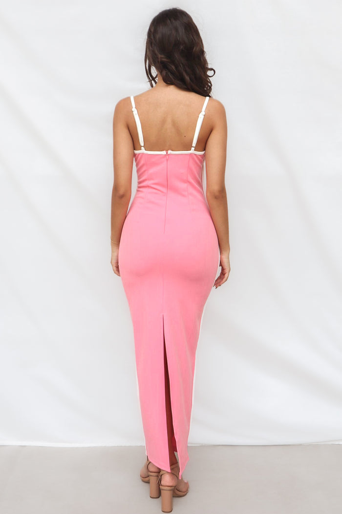 Inaya Maxi Dress - Pink - Runway Goddess