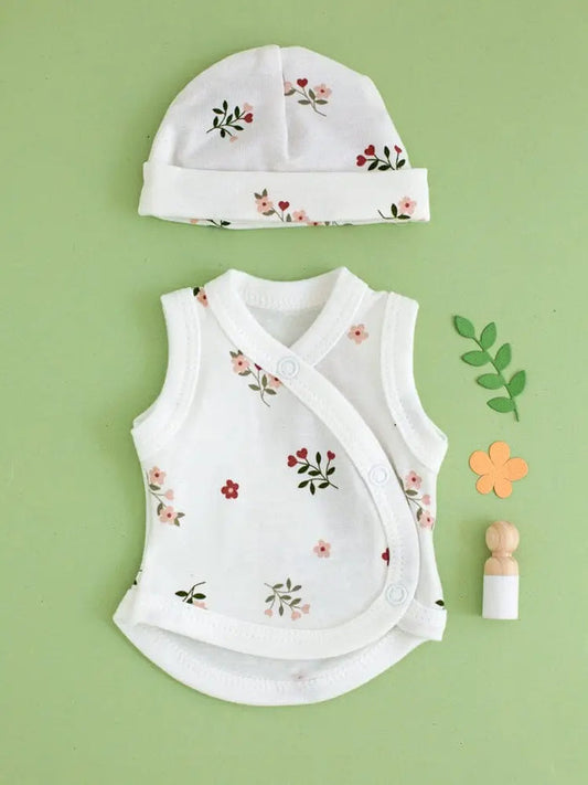 Incubator Vest & Round Hat Set, Beautiful Bloom Set Tiny & Small