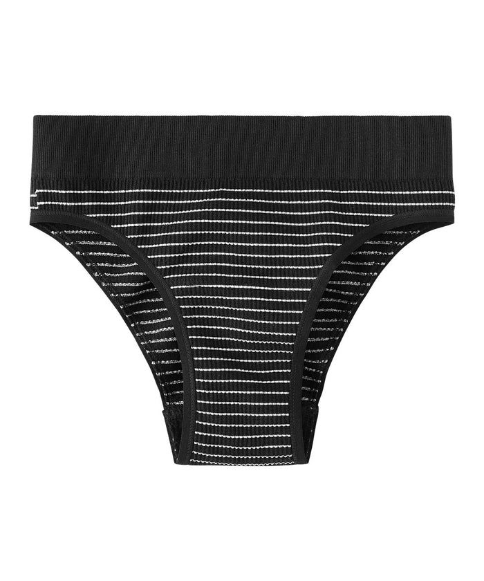 Jacquard Stripe Cotton-Blend Cheeky