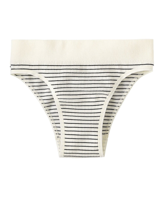 Jacquard Stripe Cotton-Blend Cheeky