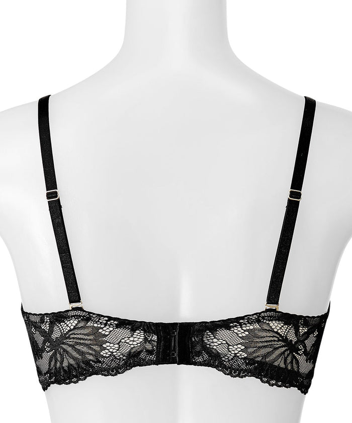 Jewelry Flower Side Support Lace Push-Up Bra