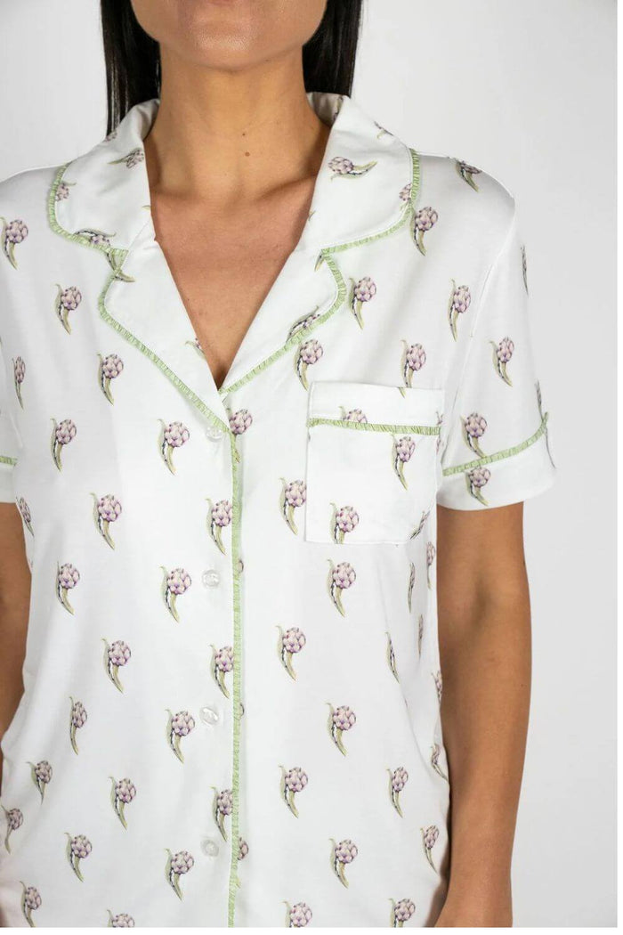 Aspen Dream Jolene Pineapple Print Short PJ Set