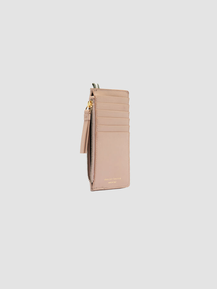 JULIET 103 - Rose Woven Leather card holder
