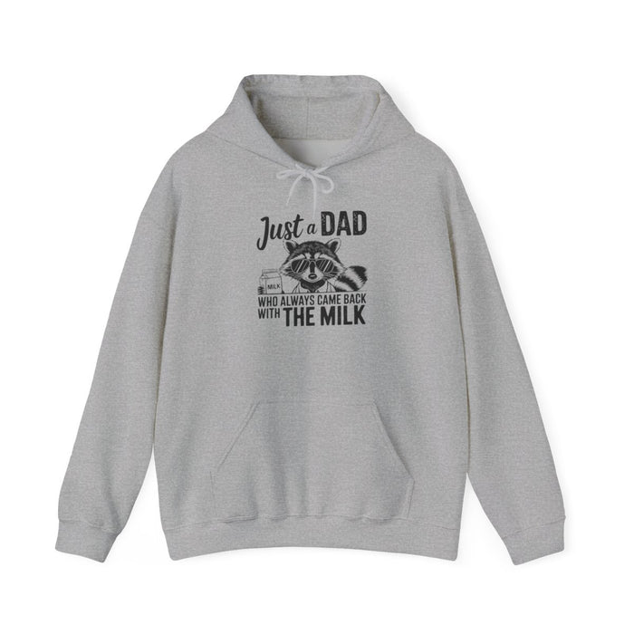 Just a Dad Who Came Back With the Milk Hoodie | Funny Dad Gift | Sizes S-5XL - funny hoodie by Cheeky Business