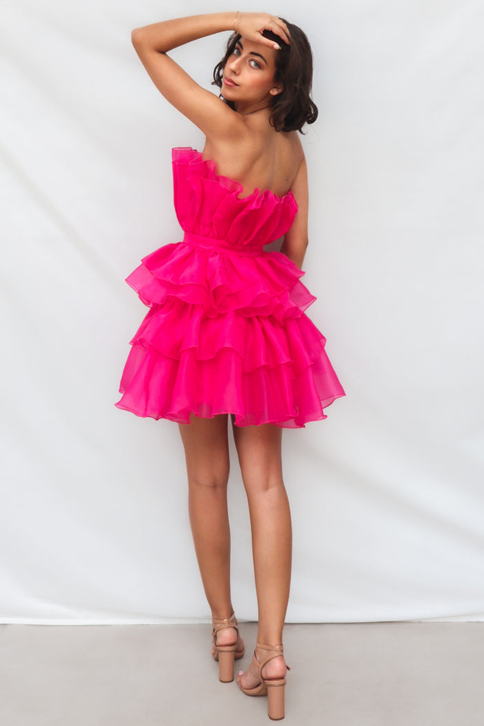 Kai Mini Dress - Pink - Runway Goddess