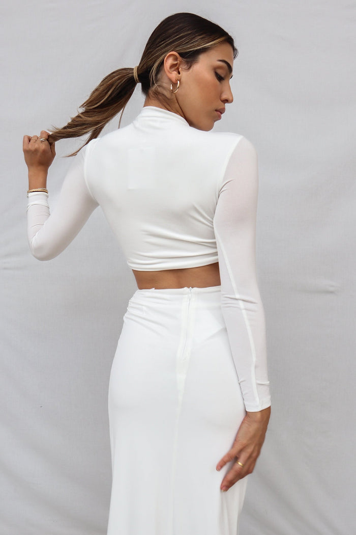 Kaila Set Top - White - Runway Goddess