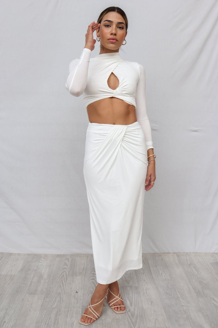 Kaila Set Top - White - Runway Goddess