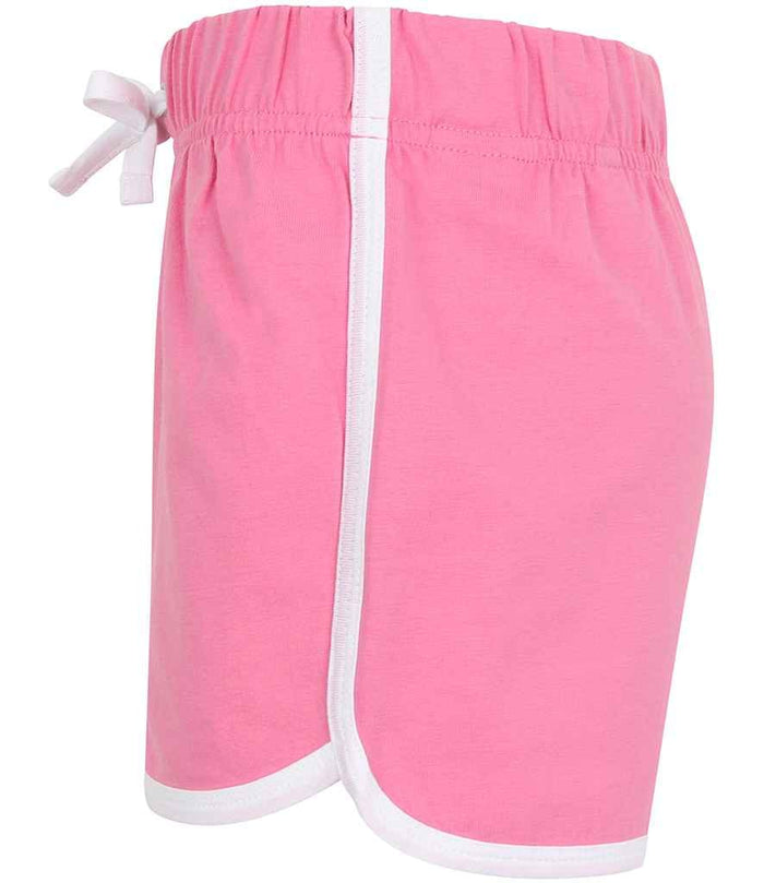 kids lobster shorts and t-shirt set showing retro pink shorts and printed tee