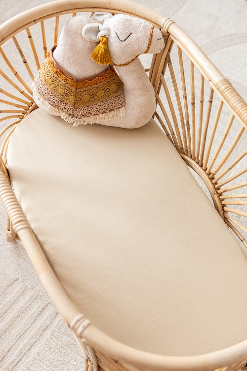 Kiin Organic Bamboo Cotton Change Pad & Bassinet Sheet - Oat