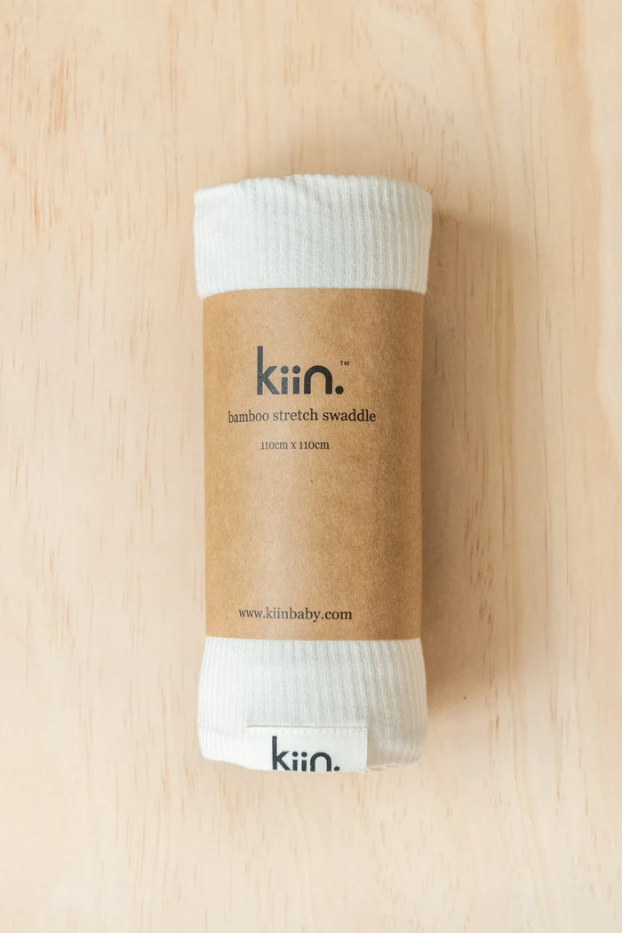 Kiin Organic Bamboo Stretch Swaddle - Ivory