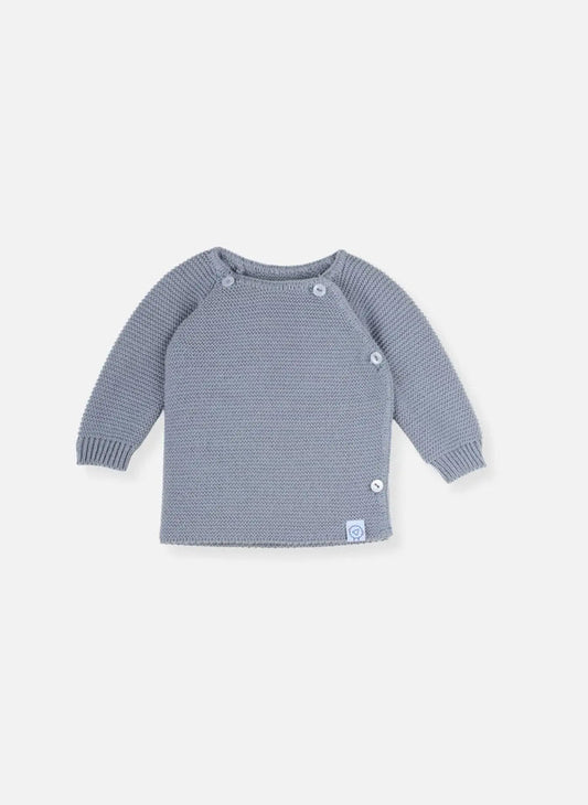 Knitted Dark Grey Cardigan Cardigan / Jacket La Manufacture de Layette
