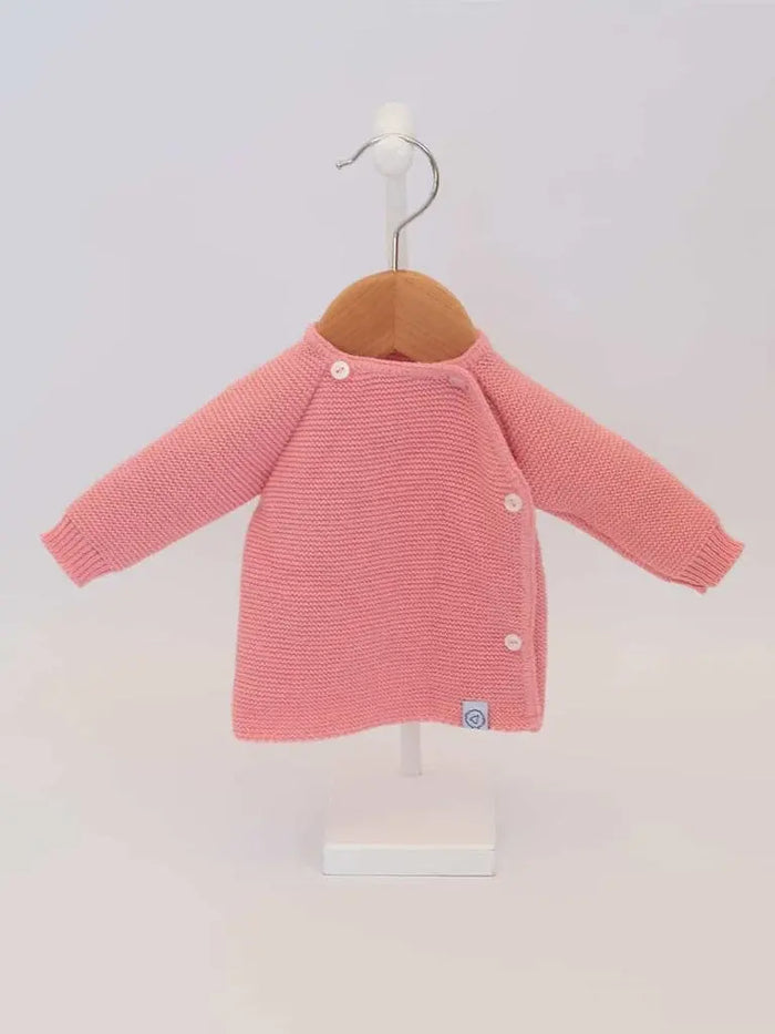 Knitted Dusky Pink Cardigan Cardigan / Jacket La Manufacture de Layette