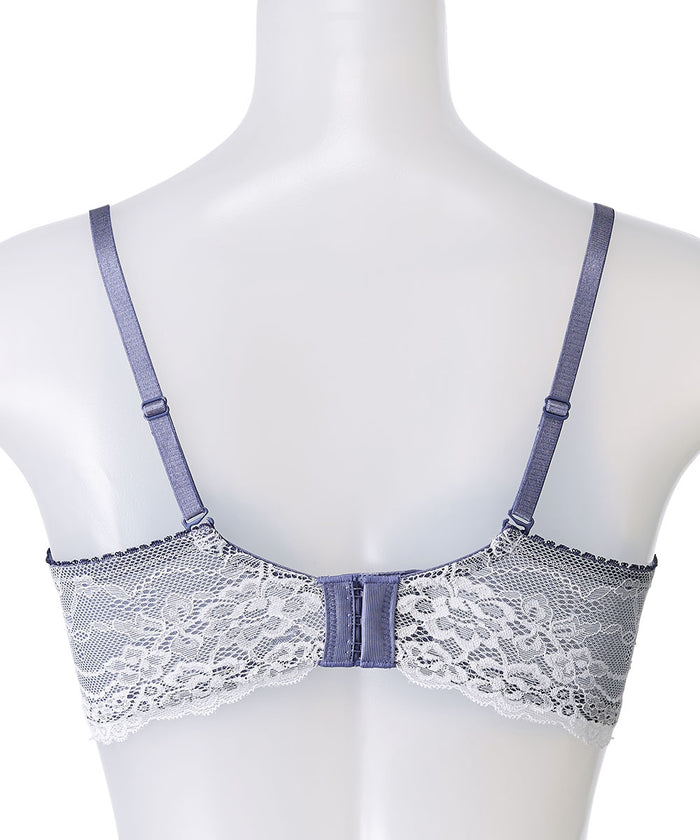 Lace Jewelry Side Support Push-Up Bra