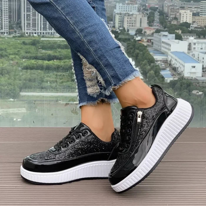 Lace Up Platform Sneakers