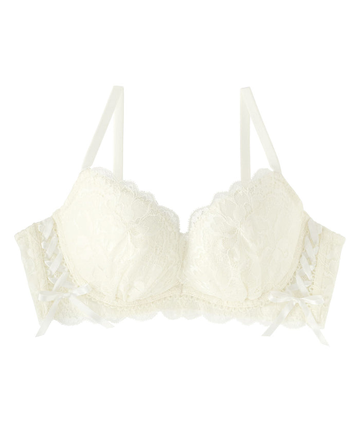 Lace-Up Side Support Push-Up Bra