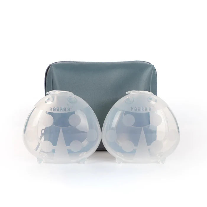 Ladybug Silicone Milk Collector 2 Pack (40ml) + Carry Bag Bluestone