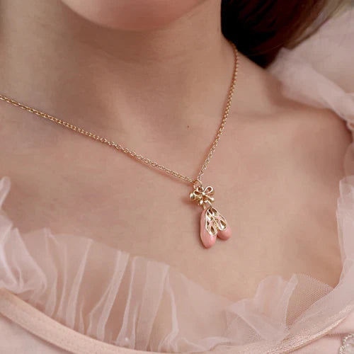 Lauren Hinkley Pink Ballet Slippers Necklace