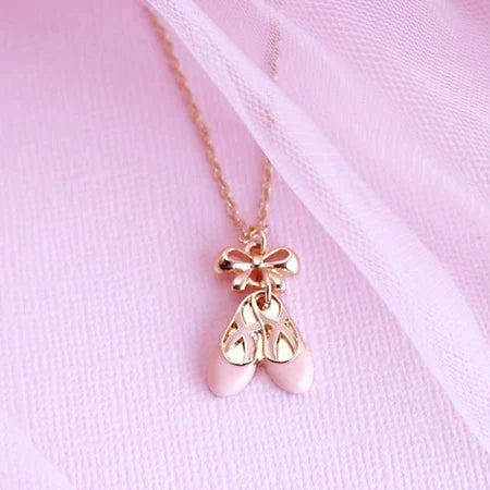 Lauren Hinkley Pink Ballet Slippers Necklace