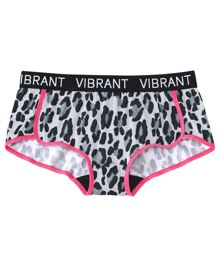 Leopard Trim Hip-Hugger Panty