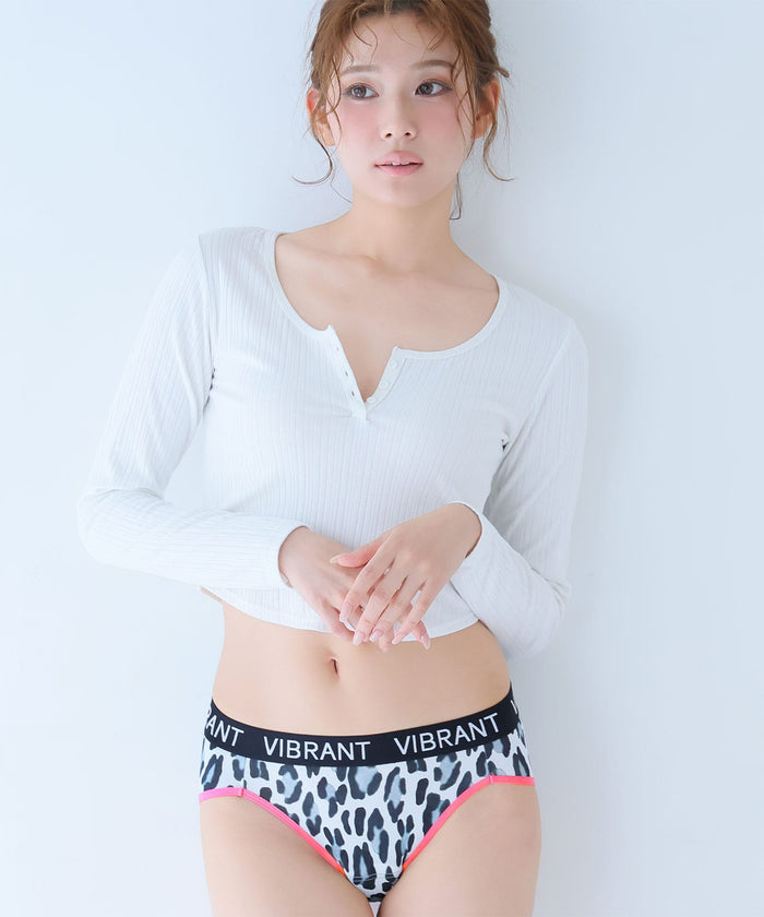 Leopard Trim  Period Panty