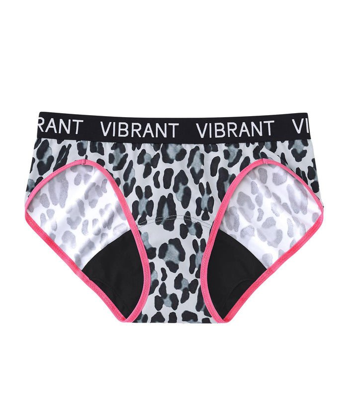 Leopard Trim  Period Panty