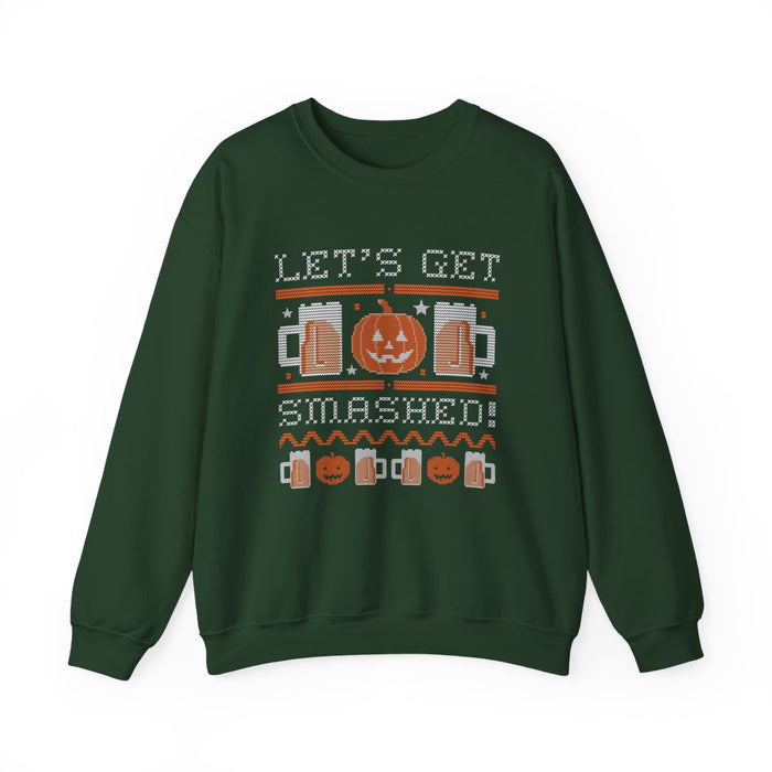 Let's Get Smashed Halloween Sweatshirt - funny sweatshirt by Cheeky Business