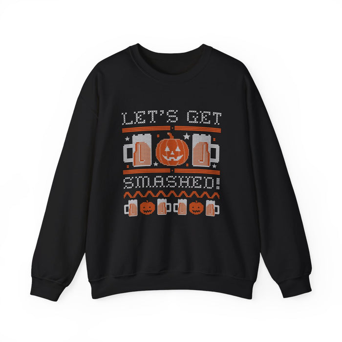 Let's Get Smashed Halloween Sweatshirt - funny sweatshirt by Cheeky Business