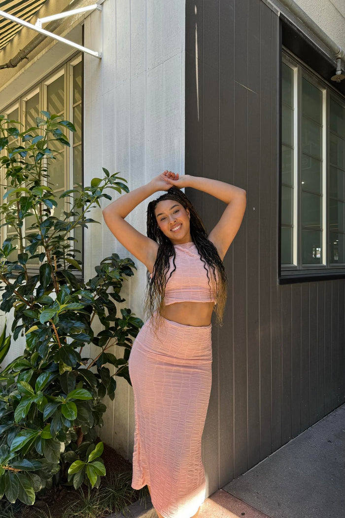 Lilah Set Skirt - Pink - Runway Goddess